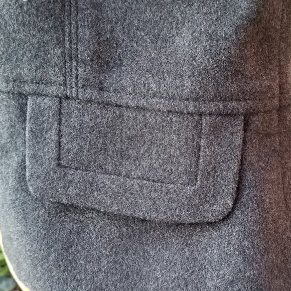 Harvé Bernard Wool Grey Mid-waist Jacket - Picture 11 of 11